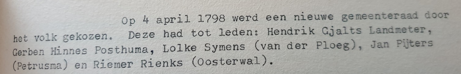 samenstelling eerste gemeenteraad Smallingerland, niet mijn Gerben
