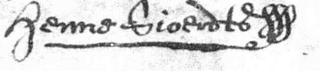 Hinne's handtekening